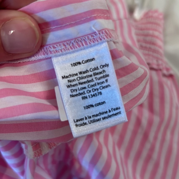 Vineyard Vines Pink Summer Vacation Stripe Off Shoulder Top Small - Picture 6 of 6